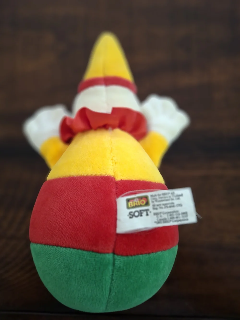 Rare BRIO Sweden Holiday Clown Preschool Wobble Weighted Jingles